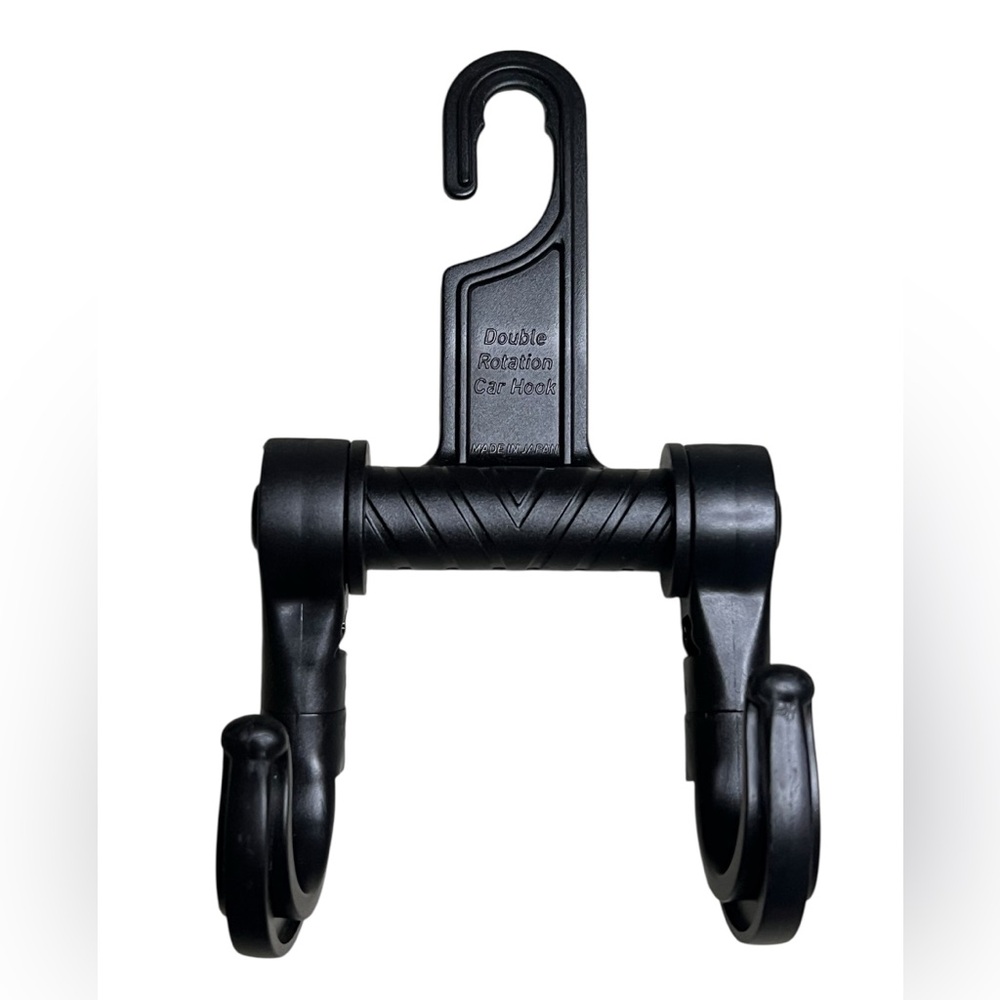 Black Double Rotation Car Hook